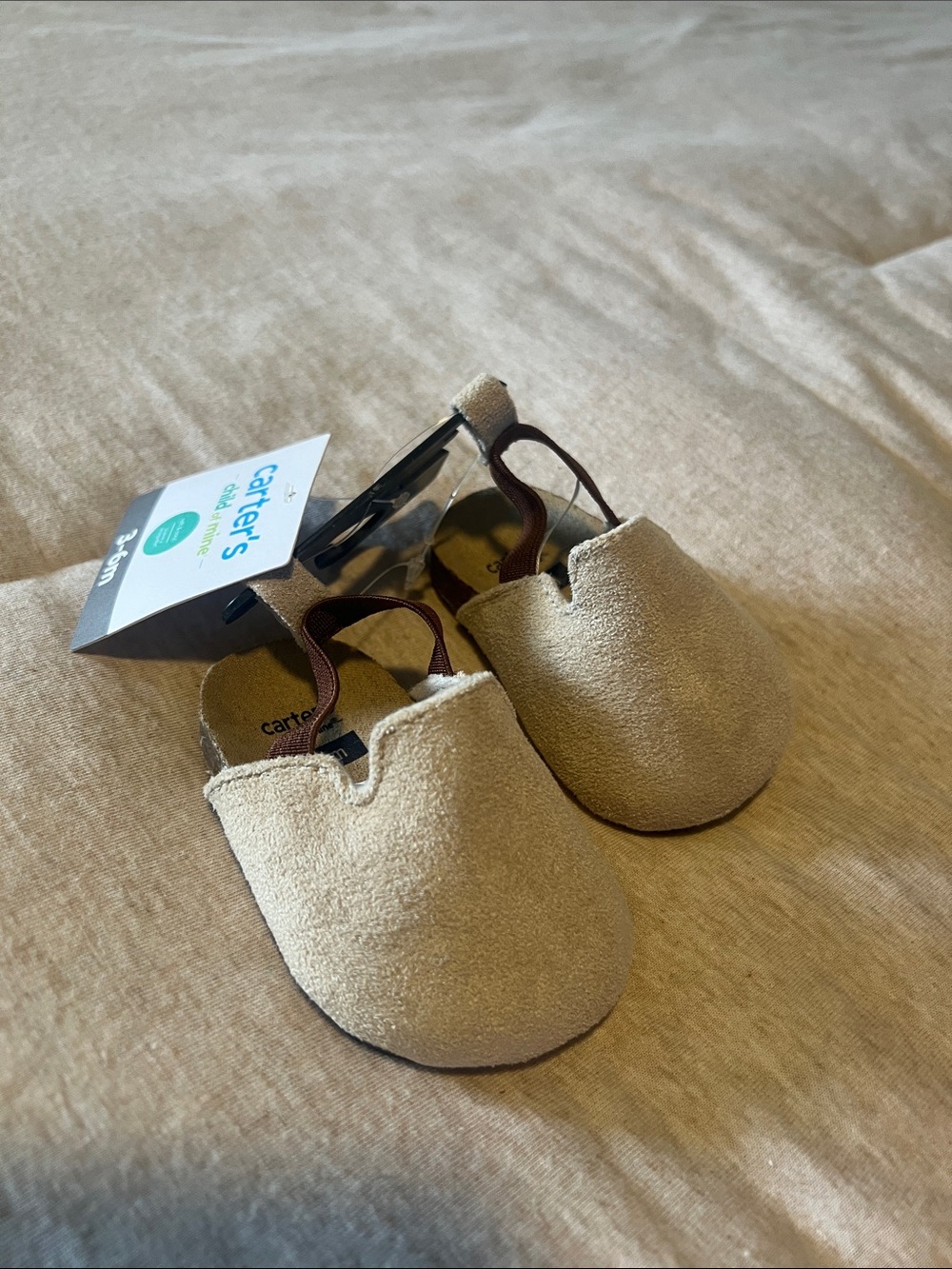 NWT Carter’s 3-6 baby mules clogs